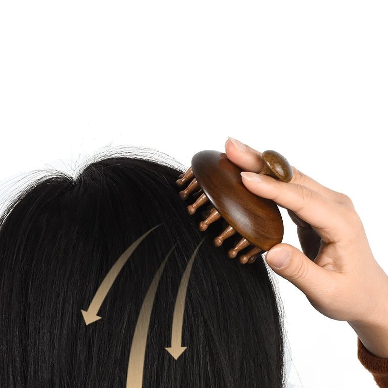 Massage du cuir chevelu - Brosse tout bois - Cheveu Soyeux