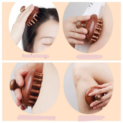 Massage du cuir chevelu - Brosse tout bois - Cheveu Soyeux