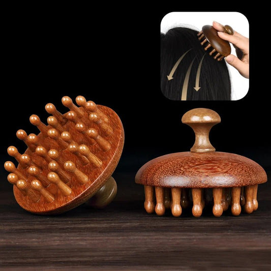 Massage du cuir chevelu - Brosse tout bois - Cheveu Soyeux