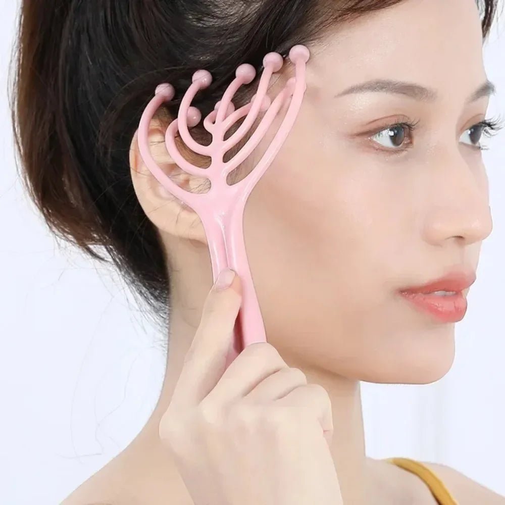 Massage du cuir chevelu - Peigne avec rouleau de massage - Cheveu Soyeux