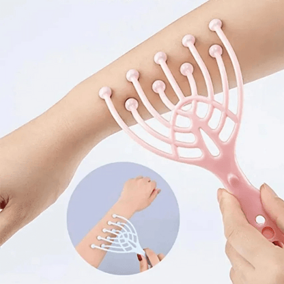Massage du cuir chevelu - Peigne avec rouleau de massage - Cheveu Soyeux