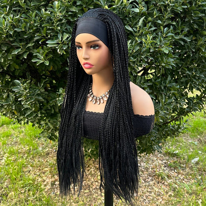 Perruque femme - Bandeau avec tresses - Cheveu Soyeux