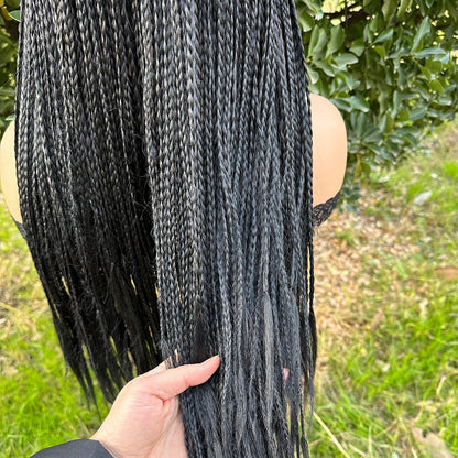 Perruque femme - Bandeau avec tresses - Cheveu Soyeux