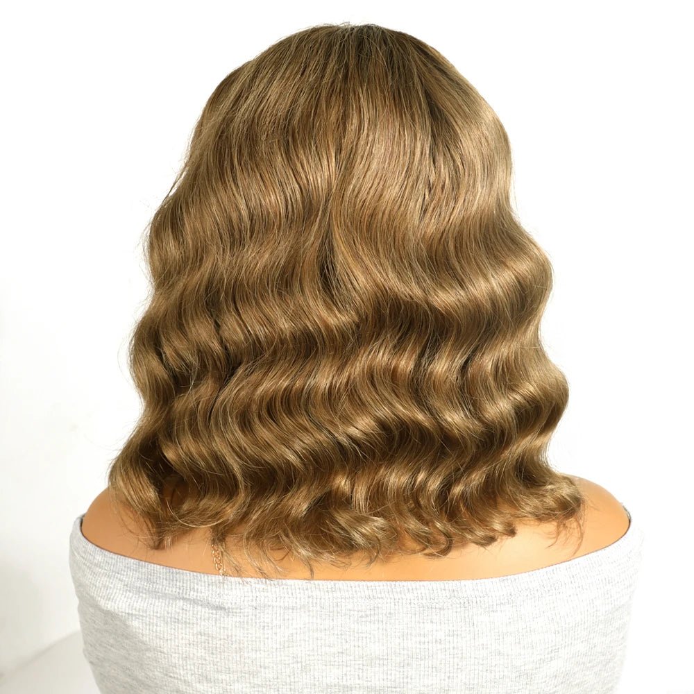 Perruque Femme - Cheveux humains Ondulés - Cheveu Soyeux