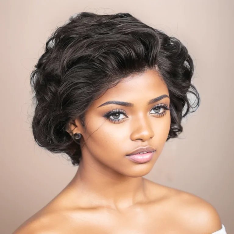 Perruque femme naturelle - Brune
