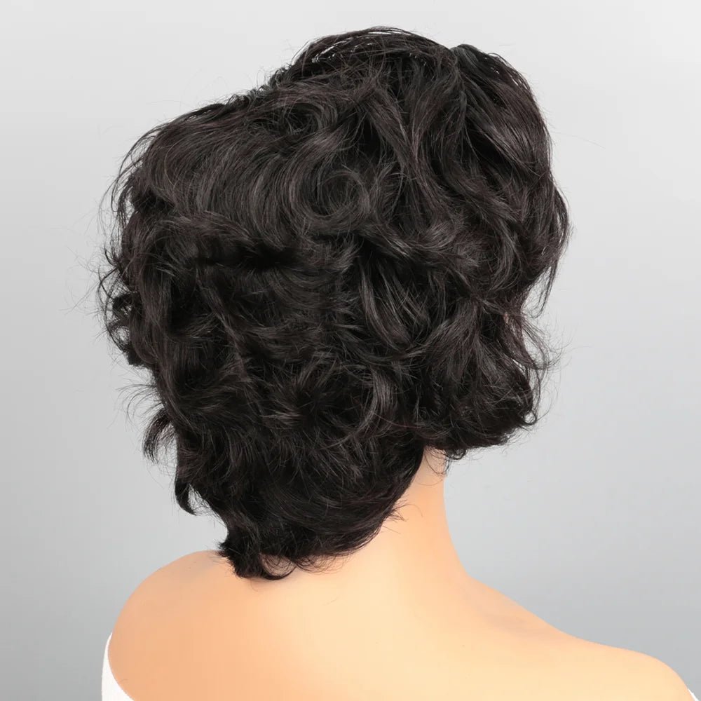 Perruque femme naturelle - Brune
