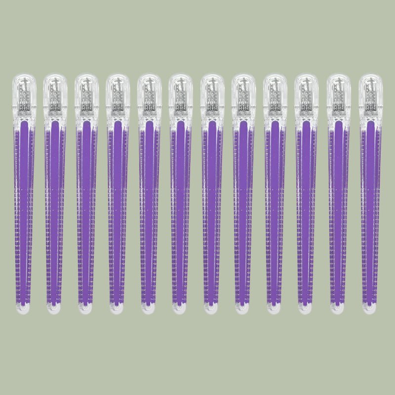 Pinces à Cheveux Professionnelles Antidérapantes- Couleurs cristal - Cheveu Soyeux