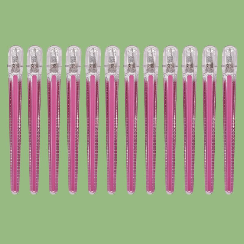 Pinces à Cheveux Professionnelles Antidérapantes- Couleurs cristal - Cheveu Soyeux