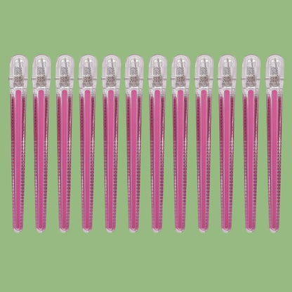 Pinces à Cheveux Professionnelles Antidérapantes- Couleurs cristal - Cheveu Soyeux