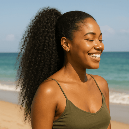 Queue de cheval à cordon afro – Extension cheveux humains - Cheveu Soyeux