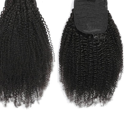 Queue de cheval à cordon afro – Extension cheveux humains - Cheveu Soyeux