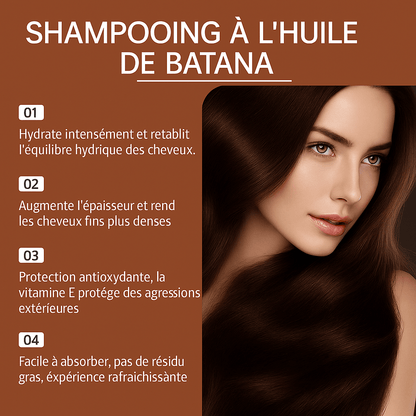 Shampoing Naturel et Réparateur - Batana - Cheveu Soyeux