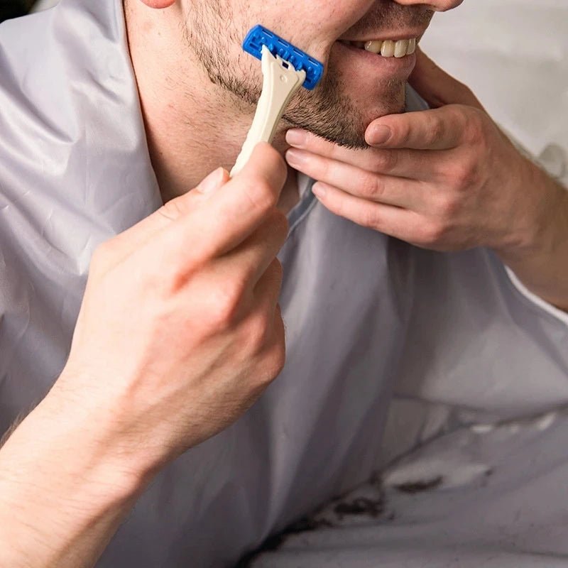 Tablier de rasage homme pliable | Cape barbe réutilisable - Cheveu Soyeux