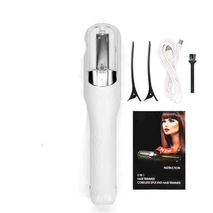 Idéale pour éliminer les pointes abîmées, cette tondeuse blanche offre une coupe nette et efficace, permettant de redonner vitalité et douceur à vos cheveux. Conçue pour un usage facile à domicile ou en salon, elle est équipée de lames tranchantes et d'un moteur puissant pour un résultat rapide et sans effort. Parfaite pour les cheveux fins, épais ou frisés, cette tondeuse aide à prévenir l'apparition des fourches et à maintenir la santé capillaire.